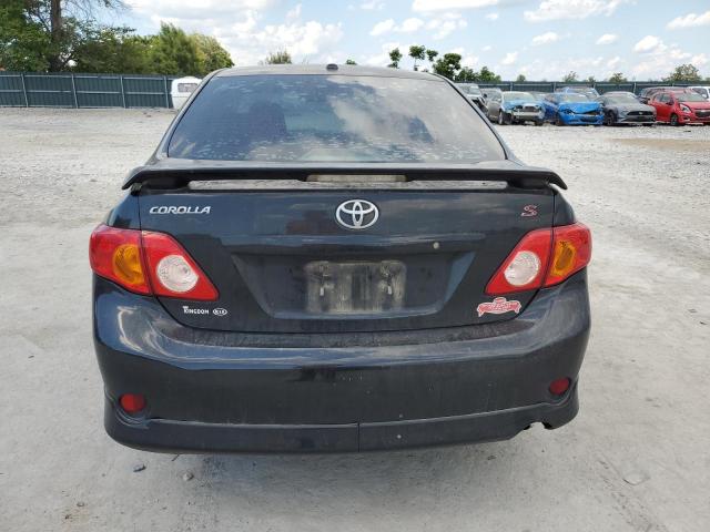1NXBU4EEXAZ341677 - 2010 TOYOTA COROLLA BASE BLACK photo 6