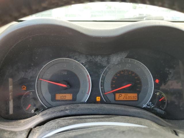 1NXBU4EEXAZ341677 - 2010 TOYOTA COROLLA BASE BLACK photo 9