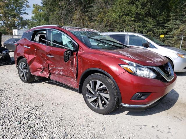 5N1AZ2MH6JN163919 - 2018 NISSAN MURANO PLA S RED photo 4