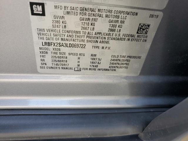 LRBFX2SA3LD069722 - 2020 BUICK ENVISION ESSENCE Boz foto 13