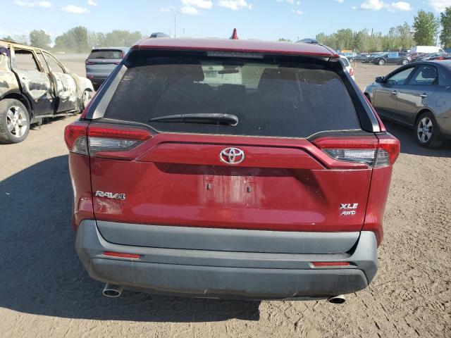 2T3R1RFV0KW052321 - 2019 TOYOTA RAV4 XLE BURGUNDY photo 6