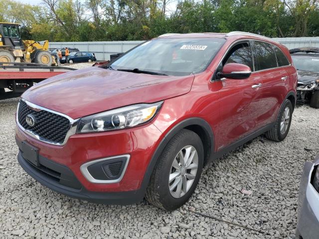 5XYPGDA33JG424441 - 2018 KIA SORENTO LX RED photo 1