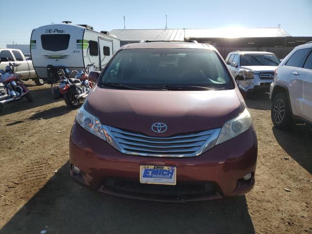 5TDDK3DC1BS023949 - 2011 TOYOTA SIENNA XLE BURGUNDY photo 5