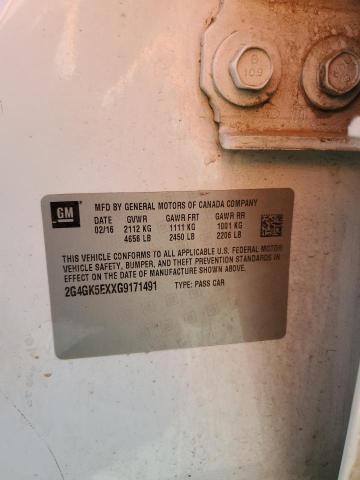 2G4GK5EXXG9171491 - 2016 BUICK REGAL Weiß Foto 13