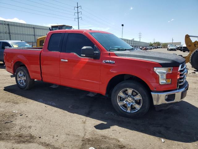 1FTEX1CP4FKD58215 - 2015 FORD F150 SUPER CAB RED photo 4