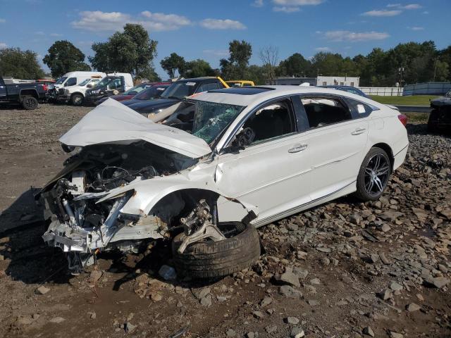 1HGCV2F90MA025787 - 2021 HONDA ACCORD TOURING WHITE photo 1