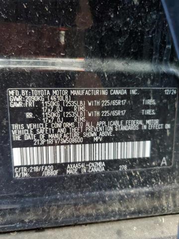 2T3P1RFV7SW508600 - 2025 TOYOTA RAV4 XLE BLACK photo 14