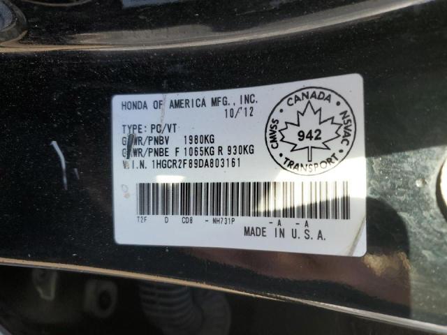 1HGCR2F89DA803161 - 2013 HONDA ACCORD EXL 黑色 照片 13