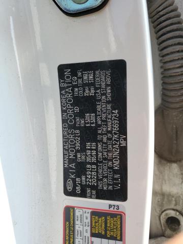 KNDJN2A27K7669734 - 2019 KIA SOUL Weiß Foto 12