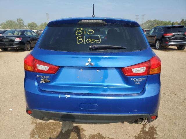 4A4AP3AWXFE024394 - 2015 MITSUBISHI OUTLANDER ES BLUE photo 6