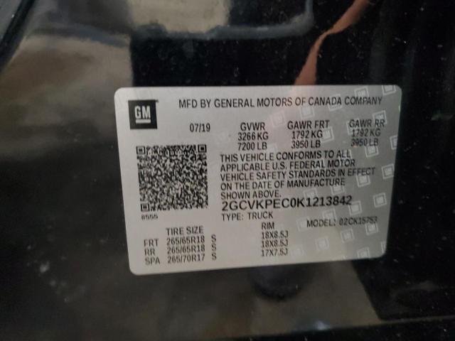 2GCVKPEC0K1213842 - 2019 CHEVROLET SILVERADO K1500 LT Schwarz Foto 12