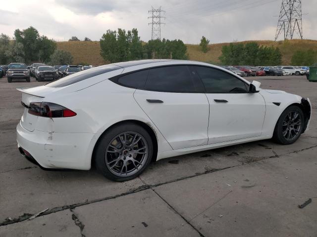 5YJSA1E65MF456446 - 2021 TESLA MODEL S Weiß Foto 3