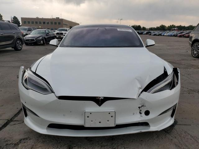 5YJSA1E65MF456446 - 2021 TESLA MODEL S Weiß Foto 5