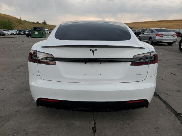 5YJSA1E65MF456446 - 2021 TESLA MODEL S Weiß Foto 6