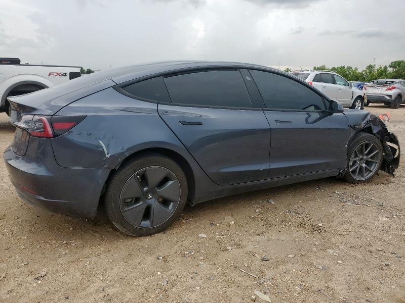 5YJ3E1EA3NF336823 - 2022 TESLA MODEL 3 灰色 照片 3