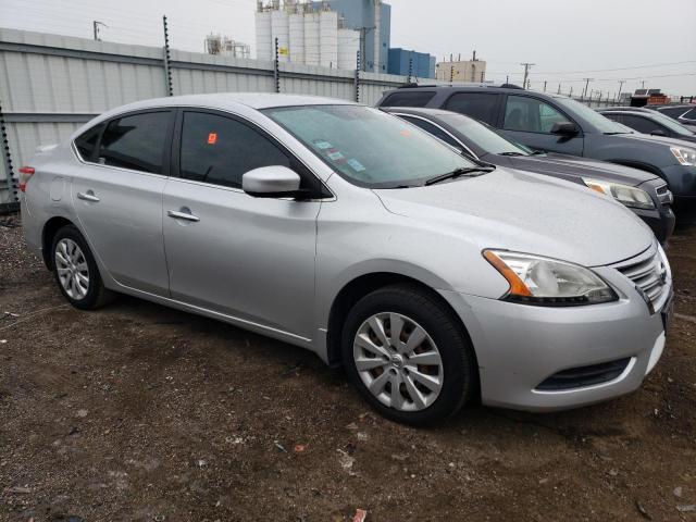 3N1AB7AP7FY377820 - 2015 NISSAN SENTRA S GRAY photo 4