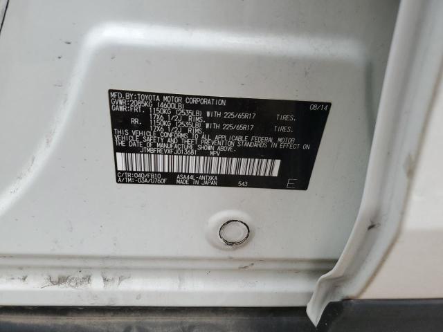 JTMBFREVXFJ013681 - 2015 TOYOTA RAV4 LE WHITE photo 13