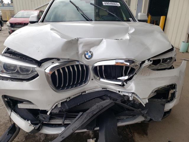 5UXTY5C06M9F44715 - 2021 BMW X3 XDRIVE30I WHITE photo 12