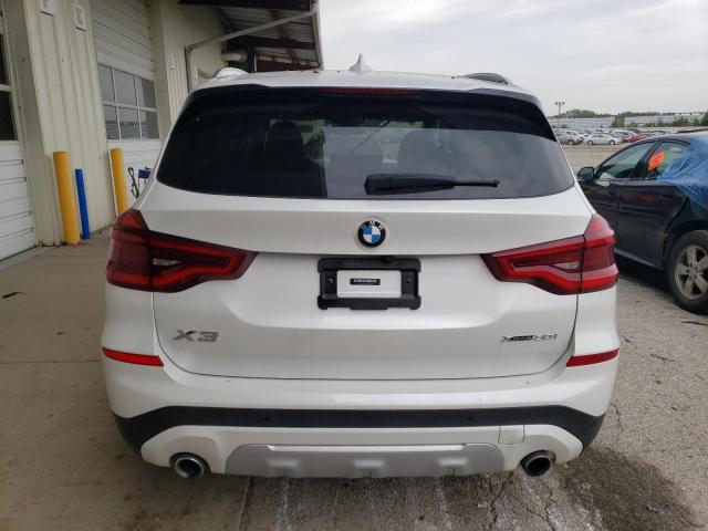 5UXTY5C06M9F44715 - 2021 BMW X3 XDRIVE30I WHITE photo 6