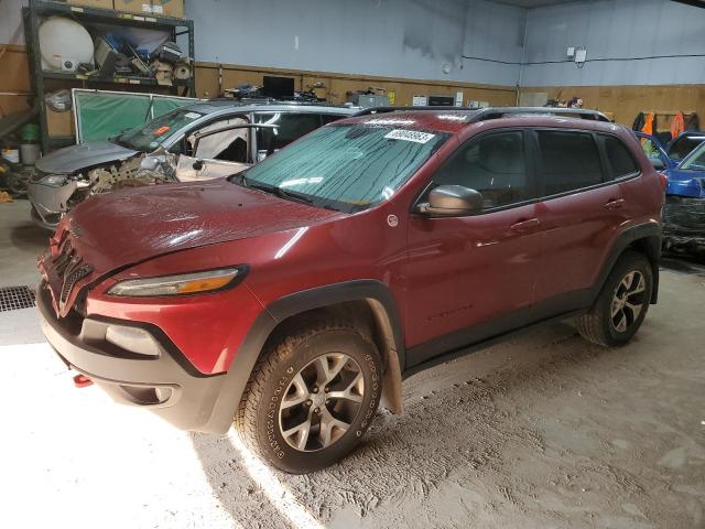 1C4PJMBS1EW254578 - 2014 JEEP CHEROKEE TRAILHAWK Qırmızı foto 1