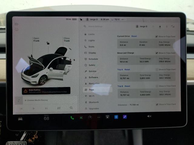 5YJYGDEE6MF285286 - 2021 TESLA MODEL Y 白色 照片 9