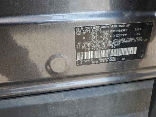 2T3P1RFV4MC255692 - 2021 TOYOTA RAV4 XLE CHARCOAL photo 14