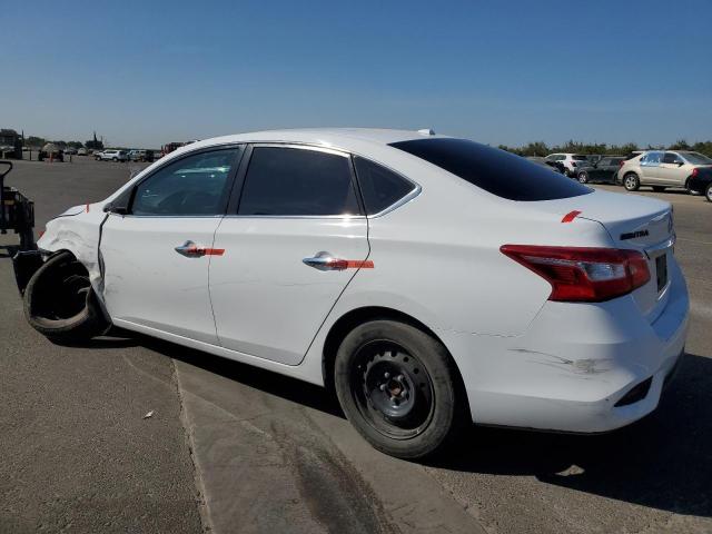 3N1AB7AP8KY456343 - 2019 NISSAN SENTRA S WHITE photo 2