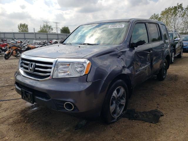 5FNYF4H32FB078068 - 2015 HONDA PILOT SE GRAY photo 1