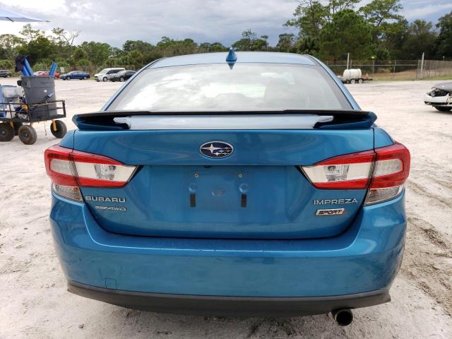 4S3GKAM68K3601476 - 2019 SUBARU IMPREZA SPORT BLUE photo 6