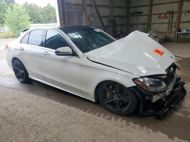 55SWF4KB2GU177335 - 2016 MERCEDES-BENZ C 300 4MATIC WHITE photo 4