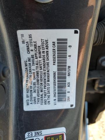 2HGFA1F6XBH509067 - 2011 HONDA CIVIC LX-S 灰色 照片 12