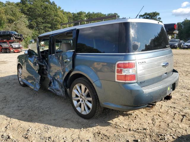 2FMHK6DC8ABB14490 - 2010 FORD FLEX LIMITED BLUE photo 2