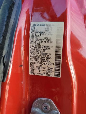 1N6DD26T03C426547 - 2003 NISSAN FRONTIER KING CAB XE RED photo 12