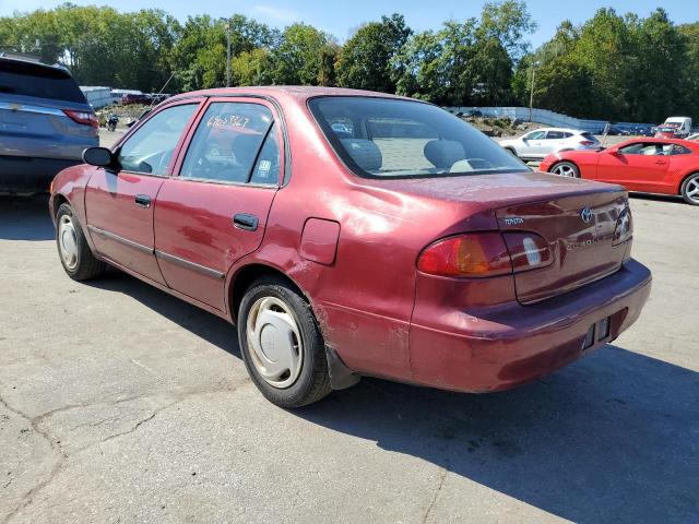 2T1BR12E3YC286909 - 2000 TOYOTA COROLLA VE RED photo 2