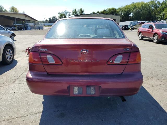 2T1BR12E3YC286909 - 2000 TOYOTA COROLLA VE RED photo 6