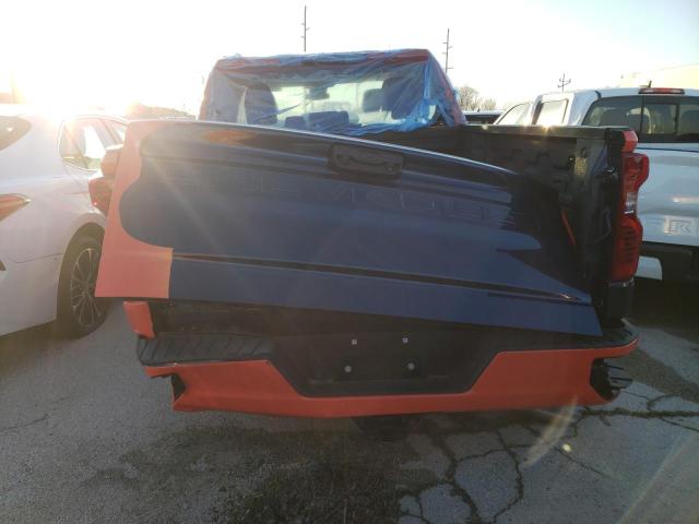 1GCPDBEK9NZ585947 - 2022 CHEVROLET SILVERADO K1500 CUSTOM ORANGE photo 6