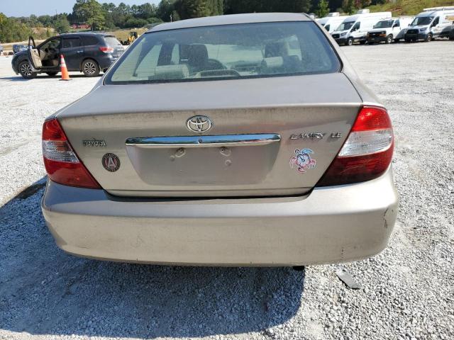 4T1BE32K12U537395 - 2002 TOYOTA CAMRY LE TAN photo 6