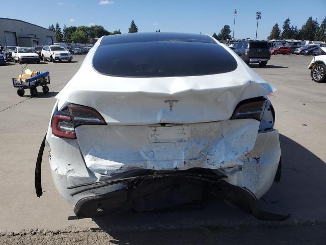 7SAYGDED7SF227873 - 2025 TESLA MODEL Y WHITE photo 6