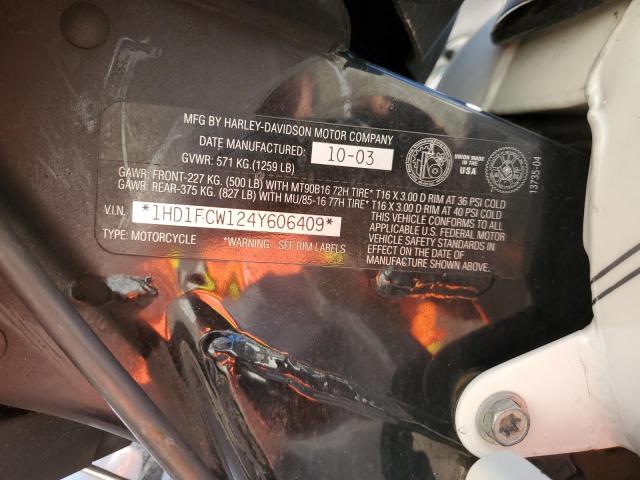 1HD1FCW124Y606409 - 2004 HARLEY-DAVIDSON FLHTCUI WHITE photo 10