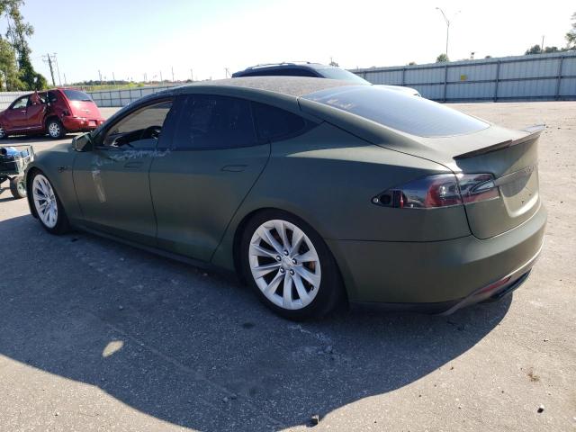 5YJSA1CGXDFP12141 - 2013 TESLA MODEL S Կանաչ լուսանկար 2