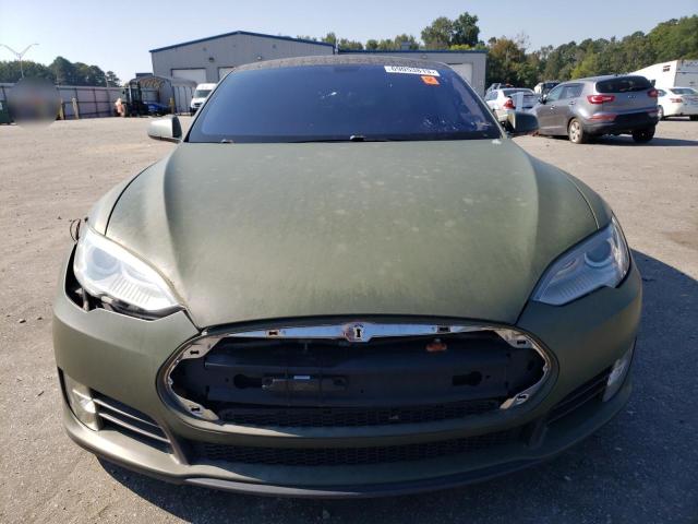 5YJSA1CGXDFP12141 - 2013 TESLA MODEL S Կանաչ լուսանկար 5