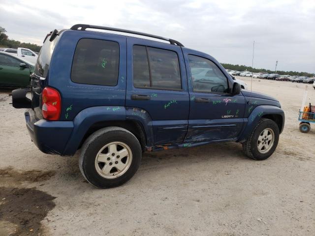 1J4GL58K13W582744 - 2003 JEEP LIBERTY LIMITED BLUE photo 3