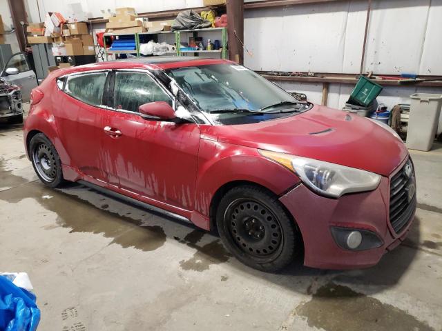 KMHTC6AE9DU118799 - 2013 HYUNDAI VELOSTER TURBO RED photo 4