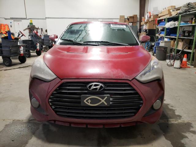 KMHTC6AE9DU118799 - 2013 HYUNDAI VELOSTER TURBO RED photo 5