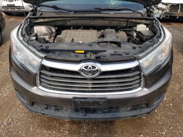 5TDJKRFH2GS502628 - 2016 TOYOTA HIGHLANDER XLE GRAY photo 11