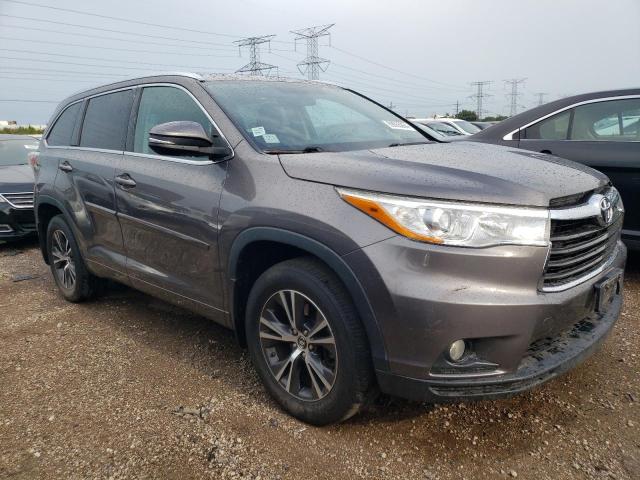 5TDJKRFH2GS502628 - 2016 TOYOTA HIGHLANDER XLE GRAY photo 4