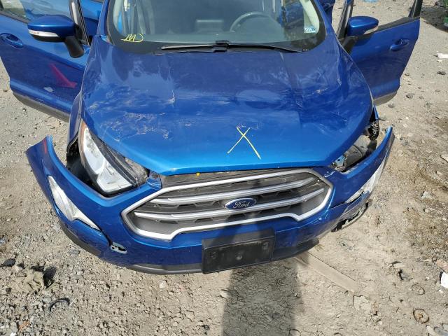 MAJ6P1UL2JC171077 - 2018 FORD ECOSPORT SE BLUE photo 11