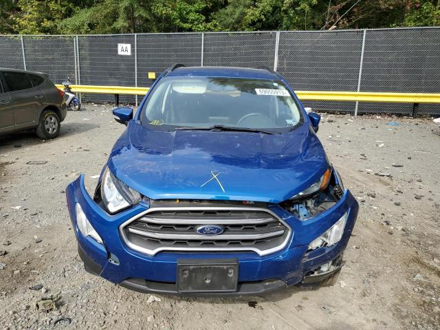 MAJ6P1UL2JC171077 - 2018 FORD ECOSPORT SE BLUE photo 5