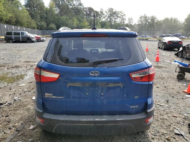MAJ6P1UL2JC171077 - 2018 FORD ECOSPORT SE BLUE photo 6