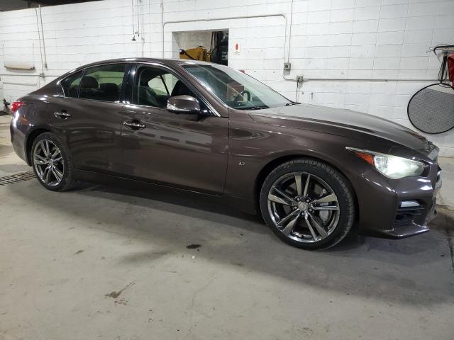 JN1BV7AR8EM701873 - 2014 INFINITI Q50 BASE Marron photo 4